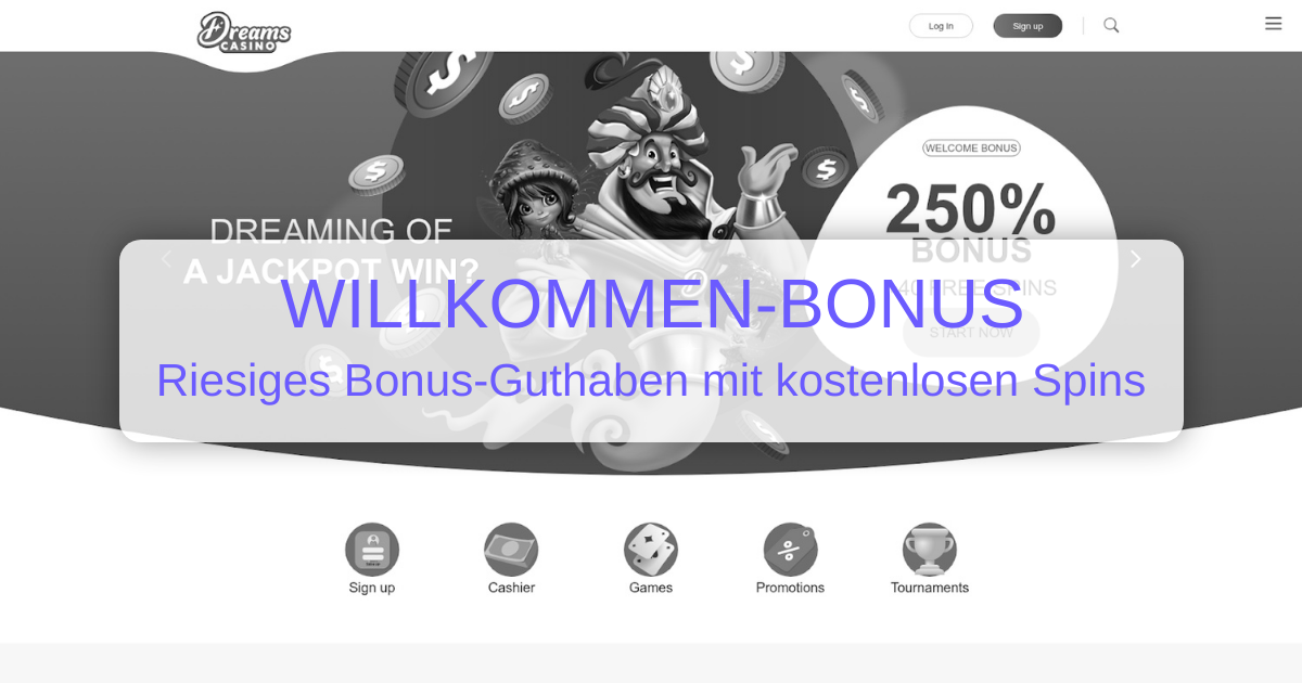 Dreams Casino banner